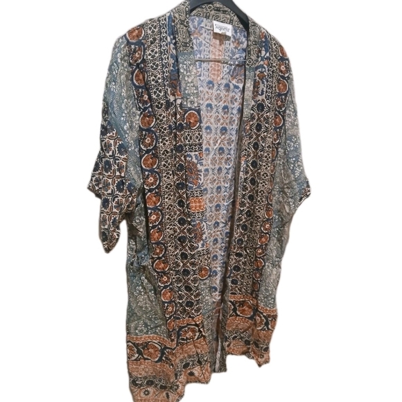 Kimono Duster Pants Set Women's Size:XXL BRAND NEW 2 PIECE Bohemian - Picture 3 of 13